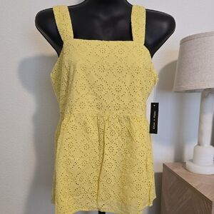 Doe & Rae Eyelet Tank Top NWT